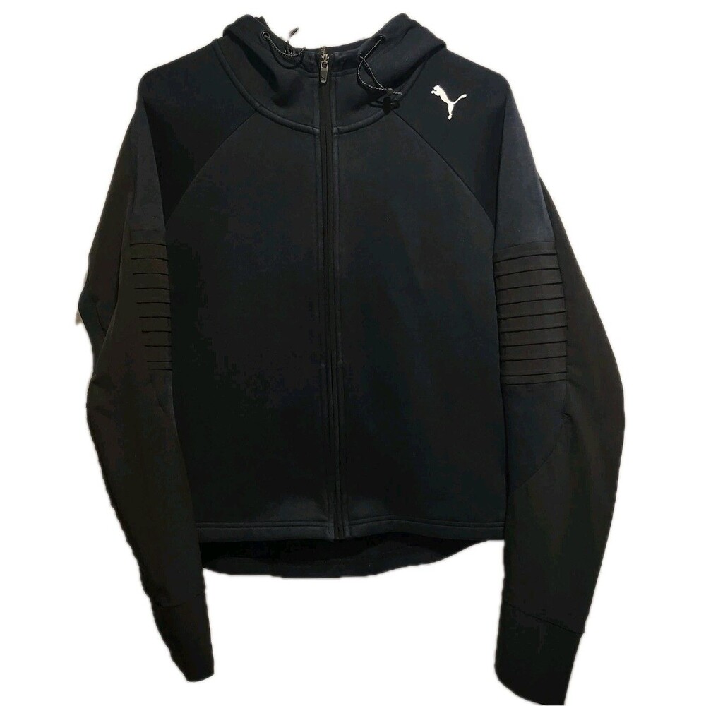 Puma Women's Evostripe Hoodie Keeps You Dry Black Size Medium